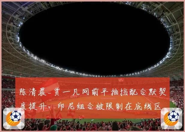 陈清晨_贾一凡网前平抽挡配合默契度提升，印尼组合被限制在底线区域难突破
